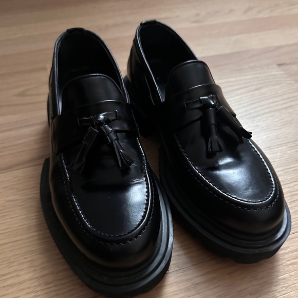 All Saints Black Loafers Size 41 - Picture 6 of 6